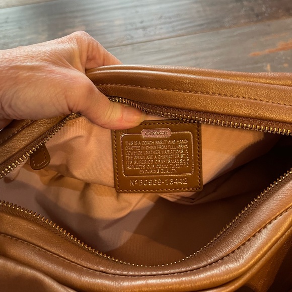 NWT Vintage Coach Parker Pleated Leather Handbag - Picture 10 of 12